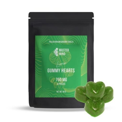 Buy Psychedelic edibles mastermind – lime gummy hearts 3000mg