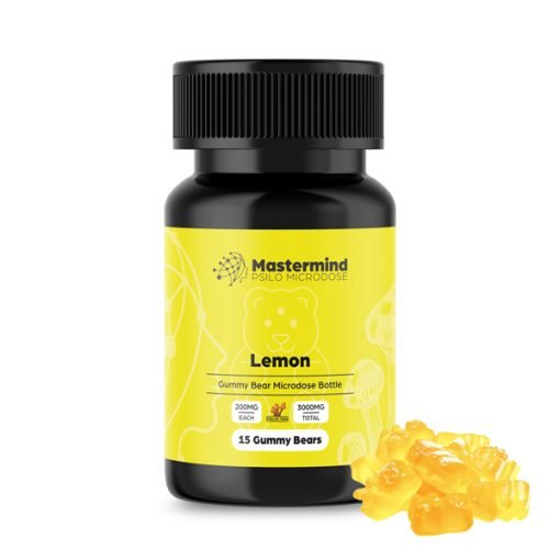 mastermind psilo magic mushroom gummy bear microdose – 3000mg – lemon mastermind psilo magic mushroom gummy bear microdose – 3000mg – lemon